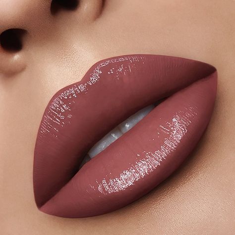 Boho Lipstick, Lipstick Styles, Prom Lipstick, Glossy Lipstick, Maroon Lipstick, Nabla Cosmetics, Glossy Lips Makeup, Evening Eye Makeup, Glossier Lipstick