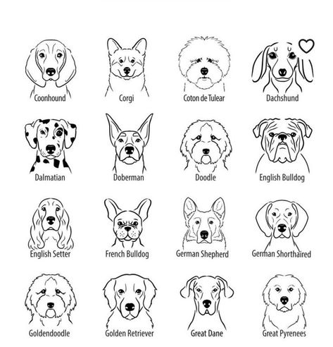 Cartoon Dog Tattoo, Line Dog Tattoo, Cartoon Golden Retriever, Dog Line Art Tattoo, Cartoon Dog Drawing, Dog Line Drawing, Dachshund Tattoo, Colorful Hairstyles, Dog Line Art