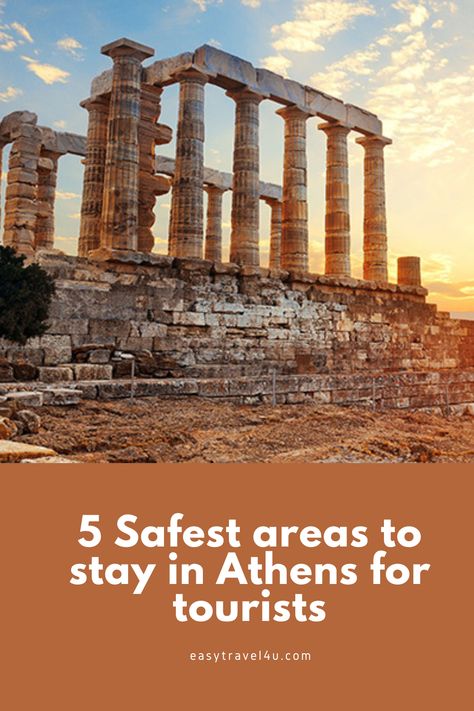 Wondering what are the safest areas to stay in Athens? In this post, I will help you to find out the best and safest areas to stay in Athens for tourists and the best places to stay in each neighborhood. Best Area To Stay In Athens, Where To Stay In Athens Greece, Athens Neighborhoods, Greek Honeymoon, Athens Vacation, Athens Airport, Greek Vacation, Greece Trip, Greece Vacation