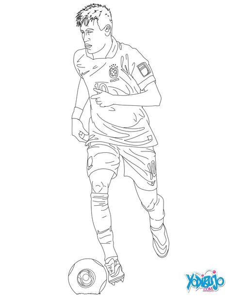 Colorear en línea Neymar Pic, Sports Coloring Pages, Cute Presents, Color Magic, Soccer Player, Calming Colors, Free Printable Coloring, Free Printable Coloring Pages, Neymar Jr