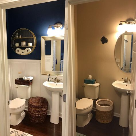 27 Inspirational Bathroom Color Ideas #bathroomrenovationideas Makeover Kamar Mandi, Running Fast, Fun Holidays, New Toilet, Bathroom Color, White Shower, Rv Remodel, Budget Bathroom, Bathroom Renos