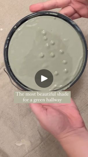 1.1K views · 56 reactions | Hallway reveal coming next. Cannot wait to show you all this beautiful color and how it looks in a narrow hallway. 

What’s your favorite paint color? 

#evergreenfog#sherwinwilliams #sherwinwilliamspaint #sagegreen#hallwayideas | Jaimie G | Budget & Renter Friendly DIY | thehalfkepthome · Original audio Hallways Paint Ideas, Green Hallway Ideas Entrance Halls, Green Entryway Walls, Narrow Entrance Hall Ideas, Renter Friendly Diy, Hallway Colour Schemes, Green Hallway Ideas, Entrance Halls, Hallway Colours