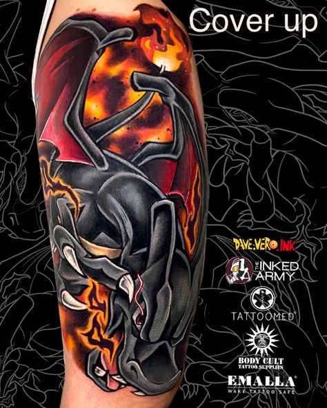 Shiny Charizard Tattoo, Charizard Tattoo Design, Rayquaza Tattoo, Pokemon Tattoo Ideas, Charizard Tattoo, Gengar Tattoo, Charizard Art, Native Indian Tattoos, Savage Tattoo