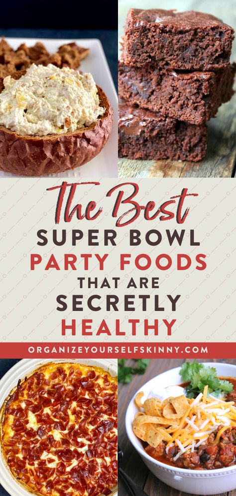 Super Bowl Food For A Crowd, Healthy Superbowl Party Food Ideas, Superbowl Food Ideas, Healthy Super Bowl Recipes, Superbowl Party Food Healthy, Football Party Food Appetizers, Superbowl Party Food Easy, Superbowl Foods, Healthy Super Bowl