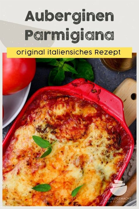 Auberginen Parmigiana (Auberginen Auflauf) - Selbstgemacht - Der Foodblog Running Fuel, Parmesan, Mozzarella, Mashed Potatoes, Comfort Food, Low Carb, Toast, Fuel, Pizza