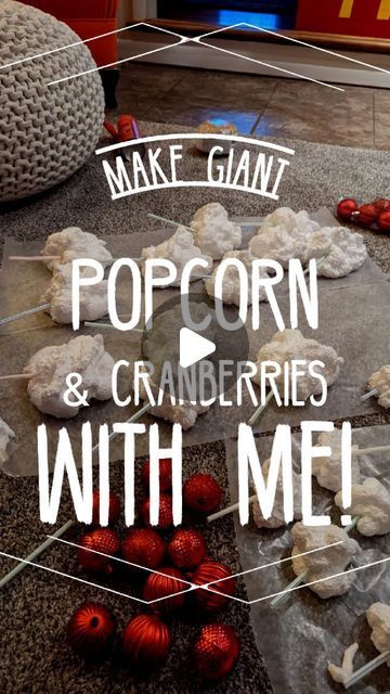 Jessica Ann on Instagram: "Giant Popcorn & Cranberries Garland! 🎄  Inspiration from @captainjeffmackay for this really cool decoration for indoors and outdoors!  This is NOT hard to make and I anticipate it lasting for years to come 👏🏻🎄  #christmasdecor #christmas #christmas2022 #garland #popcornandcranberries #decorating #outdoordecoration #christmasdecorations" Giant Christmas Decorations Diy, Popcorn Christmas Tree Garland, Popcorn Decorations, How To Make Popcorn, Popcorn Garland, Diy Popcorn, Christmas Popcorn, Outdoor Garland, Work Christmas Party