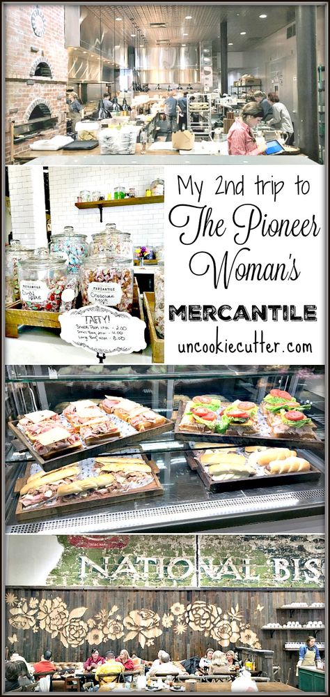 I visited the Pioneer Woman Mercantile...Again! Read all about my experience - UncookieCutter.com Pioneer Woman Mercantile Store, Pioneer Woman Mercantile, Pawhuska Oklahoma, Mercantile Store, Okie Girl, Texas Vacation, Pioneer Woman Ree Drummond, Oklahoma Travel, Pioneer Woman Kitchen