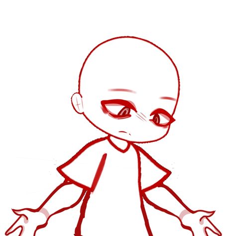 Gacha Drawings Base, Gacha Club Drawing Base, Gacha Drawing Base Poses, Gacha Bases Poses, Gacha Pose Reference, Gacha Life Eyes Base, Free Gacha Body Sheet, Gacha Life Drawing Base, Chibi Character Base