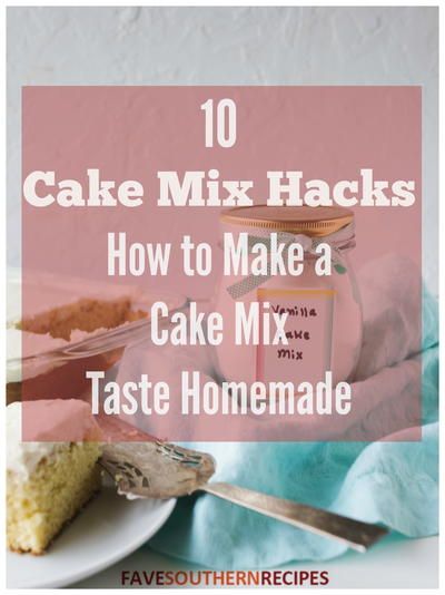 Vanilla Cake Mix Recipes, Cake Mix Taste Homemade, Cake Mix Hacks, Preacher Cake, Poke Cake Lemon, Homemade Vanilla Cake, French Vanilla Cake, Cake Mix Ingredients, Southern Cake