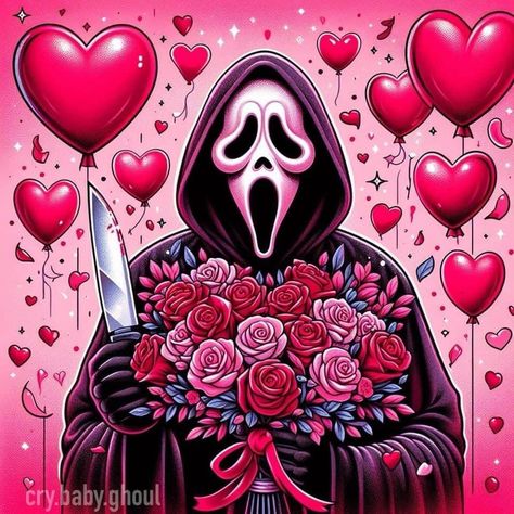 Happy Valentines Day Images, Phone Wallpaper Boho, Different Kinds Of Art, Graffiti Style Art, Phone Art, Valentines Art, Carving Designs, Horror Characters, Ghost Faces