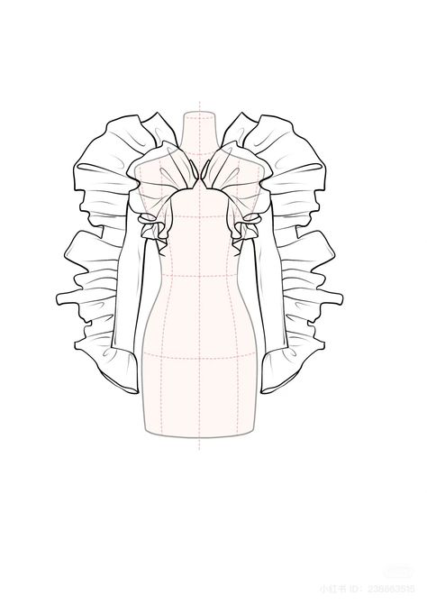 Flat Pattern Fashion, Aniye Records, Dress Templates, Drape Pattern, Couture Ideas, Flat Pattern, Carmen Miranda, Fashion Drawing Sketches, Fashion Drawing Tutorial