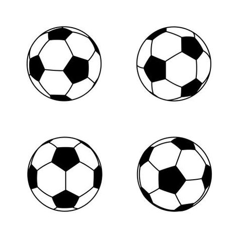 Soccer Ball, The Collection, Vector Art, Soccer, For Free, Clip Art, Black And White, White, Black