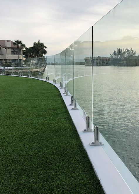 Fence Around Pool, Pool Rails, Pool Fences, Glass Pool Fencing, Fence Wall Design, Glass Railing System, Modern Railing, Pool Gate, Glass Railings