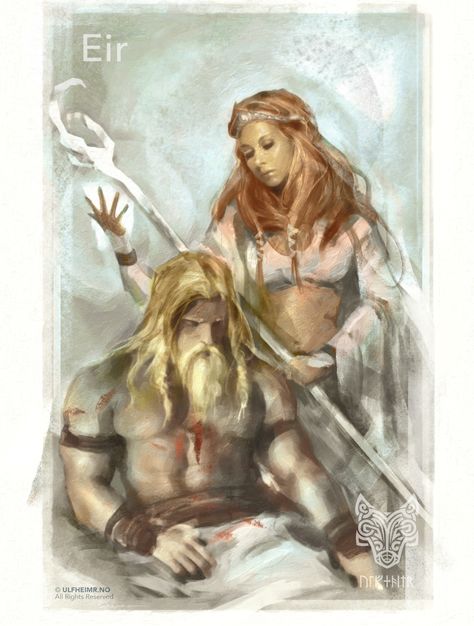 (Healing) Frigg Goddess, Eir Goddess, North Mythology, Norse Gods, Norse Goddess, Norse Myth, Viking Life, Norse Pagan, The Boogeyman