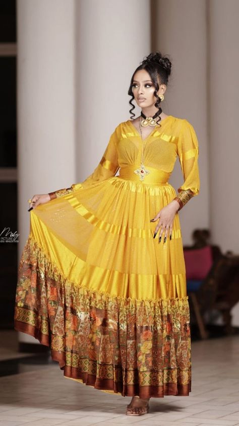 New chiffon dress Habesha Chiffon Dress, Habesha Chiffon, Habesha Clothes, Ethiopian Hair, Ethiopian Wedding Dress, Eritrean Dress, Cultural Dress, Ethiopian Wedding, Ethiopian Clothing