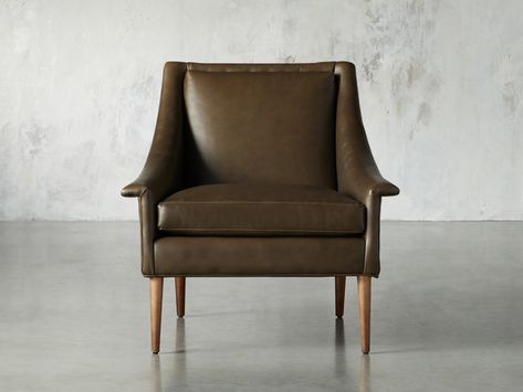 Zella Leather Chair | Arhaus Arhaus Living Room, Rolled Arm Chair, Swivel Glider Chair, Arhaus Furniture, Chair Recliner, Leather Swivel Chair, Living Room Chair, Functional Home, Glider Chair