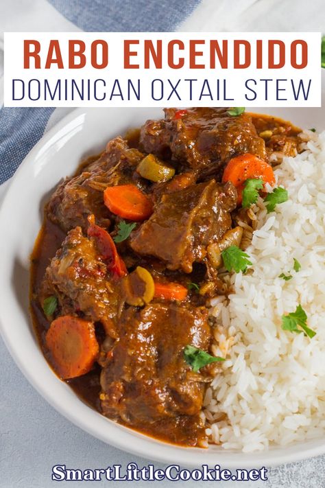 Oxtail Recipes Easy, Dominicano Recipes, Beef Oxtail, Dominican Style, Ox Tail, Oxtail Stew, Oxtail Recipes, Boricua Recipes, Dominican Food