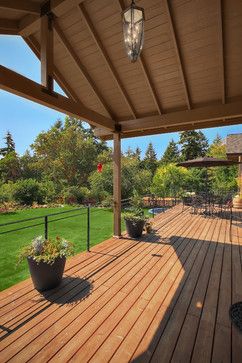 Covered Deck Designs, Roof Idea, Deck Roof, Bedroom Deck, Cabin Deck, Traditional Patio, Open Deck, Covered Patio Design, Covered Back Patio