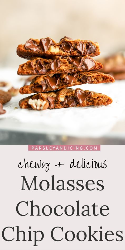 Molasses Chocolate Chip Cookies, Pumpkin Seed Cookies, Refrigerated Cookie Dough, Milk Chocolate Chip Cookies, Cookie Icing Recipe, Make Brown, Brown Butter Cookies, Icing Recipes, Fall Baking Recipes