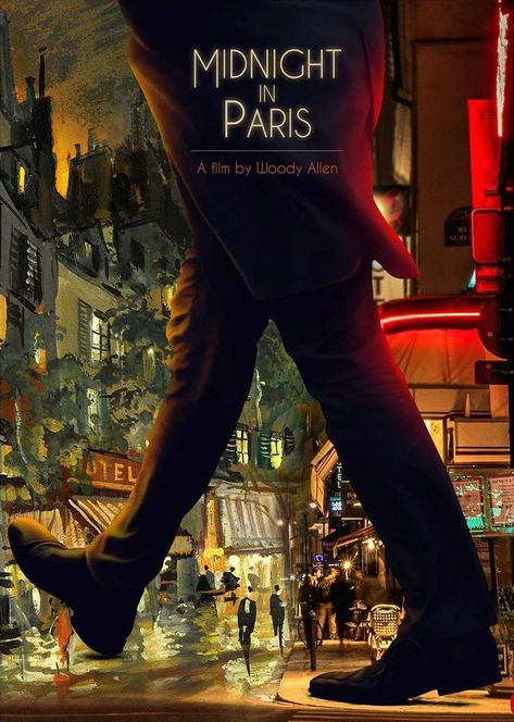 Midnight In Paris Aesthetic, Paris Movie, Woody Allen Movies, Alt Posters, Damien Chazelle, Midnight In Paris, Paris Books, Best Movie Posters, Cafe Society