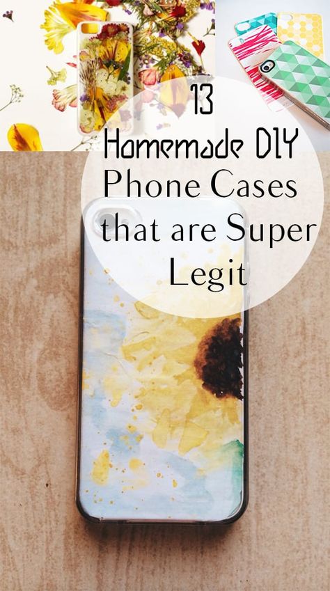 Get creative and make some of these great DIY phone cases. Crafting Hacks, Diy Phone Cases, Homemade Phone Cases, Homemade Items, Diy Case, Diy Pins, Homemade Diy, Cases Diy, Happy Gifts