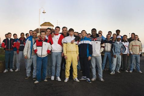 How Football Casuals Became Europe’s First Sneakerheads Football Firms, Football Hooliganism, Football Casual Clothing, Football Casuals, Designer Sportswear, Fila Vintage, Fc Liverpool, Uk Football, Football Fashion