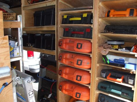 Trailer Shelving, Work Truck Organization, Work Truck Storage, Van Organization, Truck Organization, Van Shelving, Trailer Organization, Work Trailer, Van Racking