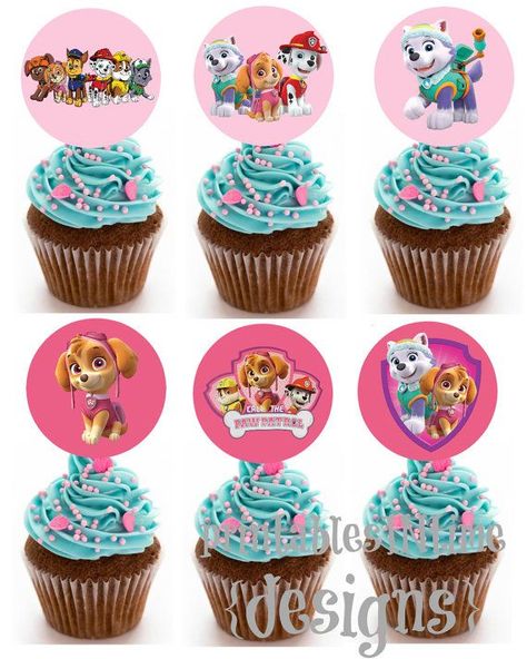 Girl Paw Patrol Party, Skye Paw Patrol Party, Sky Paw Patrol, Paw Patrol Cupcakes, Paw Patrol Birthday Cake, Paw Patrol Girl, 3rd Birthday Cakes, Paw Patrol Cake, Paw Patrol Birthday Party