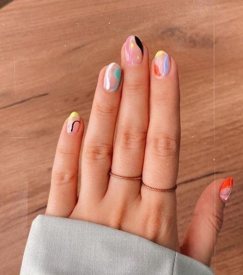 Man Nails, Star Nail Designs, Nails Neon, Makeup Colorful, Minimal Nails Art, Negative Space Nails, Style Nails, Hippie Nails, Subtle Nails