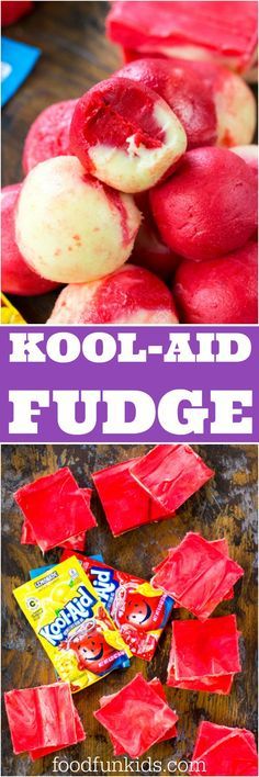 Kool Aid Fudge is one of the easiest and fun projects you can make with kids. All it takes is 3 ingredients and some refrigeration time. #koolaid #fudge Quick Fudge, Oh Fudge, Homemade Candy, Homemade Candies, Fudge Brownies, Kool Aid, Candy Making, Getting Better, Fudge Recipes