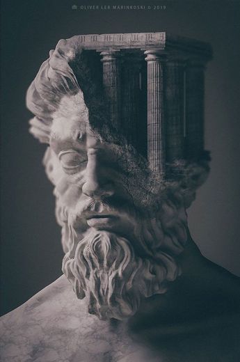 Artist Creates 3D Sculptures Of Ancient Deities And Mythological Creatures With A Modern And Surreal Twist #sculpture Ancient Egypt Gods, Greek Statues, Greek Tattoos, Greek Sculpture, Roman Fashion, Desenho Tattoo, Greek Art, Mythological Creatures, Greek Gods