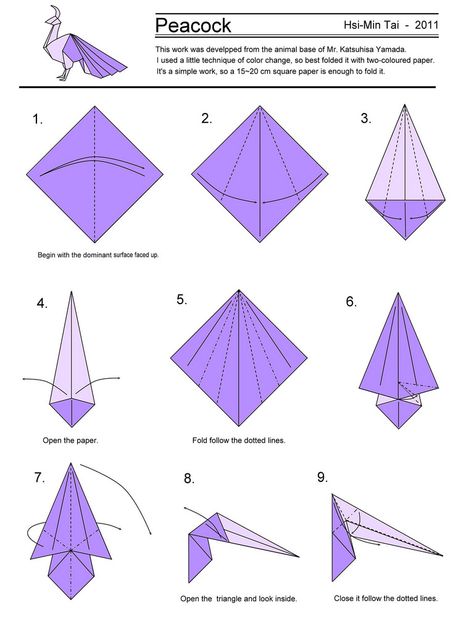 Origami Printables Templates, Origami Steps, Origami Printables, Origami Guide, Sticky Note Origami, Basic Origami, Origami Templates, Origami Birds, Origami Diagrams