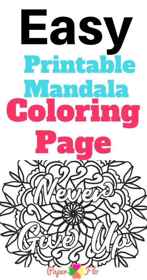 Here is a printable mandala coloring page that is a great way to relieve stress, motivate you or just unwind at the end of a long day. Creative Homemade Gifts, Simple Mandala, Mandala Coloring Books, Book Cafe, Art Videos Tutorials, Free Adult Coloring Pages, Easy Coloring Pages, Mandala Coloring Pages, Silhouette Cameo Projects