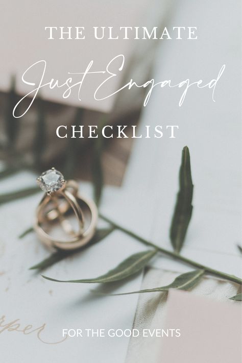 10 Month Engagement Timeline, Just Engaged Checklist, Post Engagement Checklist, Free Stuff When You Get Engaged, Newly Engaged Checklist, Just Got Engaged Now What, Engaged Checklist, Engagement Party Planning Checklist, Engagement Party Checklist