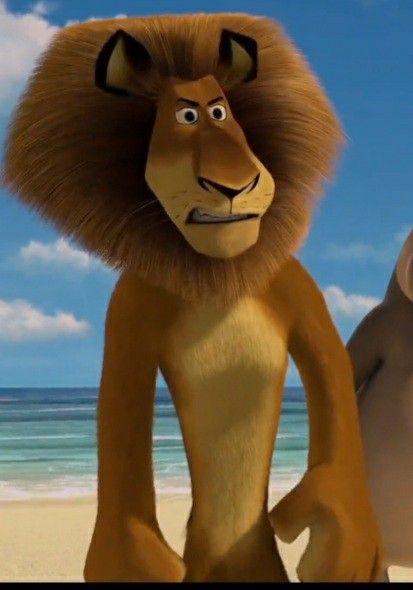 Alex From Madagascar, Alex The Lion Madagascar, Funny Hear Me Out Characters, Alex Madagascar, Male Disney Characters, Madagascar Wallpaper, Alex The Lion, Ice Age Movies, Madagascar Movie