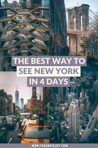 The Best Way To Easily See New York In 4 Days [Itinerary] | Faraway Lucy New York 4 Day Itinerary, European City Breaks, Staten Island Ferry, Trip To New York, Ny Trip, Brooklyn Bridge Park, Travel Bucket List Usa, American Road Trip, National Parks Usa