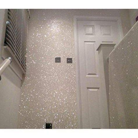 Bedroom Colour Schemes Neutral, Glitter Ceiling, Glitter Accent Wall, Couples Room, Glitter Paint For Walls, Fine Paints Of Europe, Indoor Paint, Glamour Decor, Glitter Wall