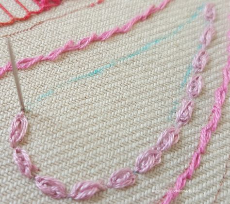 TAST 2016 - Stitch34 - Oyster Stitch Oyster Stitch, Twisted Chain Stitch, Stitch Family, Twisted Chain, Chain Stitch, Needlework, Crochet Necklace, This Year, The First