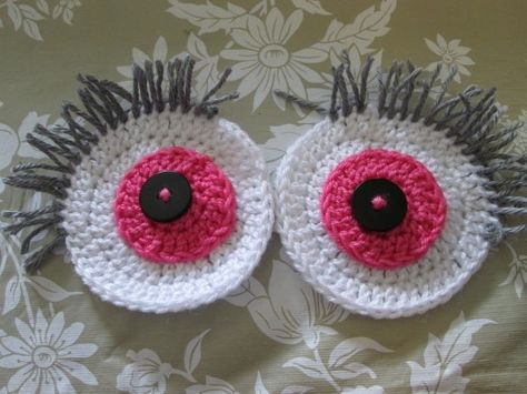 Crocheted Eyelashes using Loop Stitch Crochet Reference, Kindness Ideas, Loop Stitch, Crochet Eyes, Hat Patterns Free, Crochet Towel, Crochet Owl, Crochet Hats Free Pattern, Animal Hats