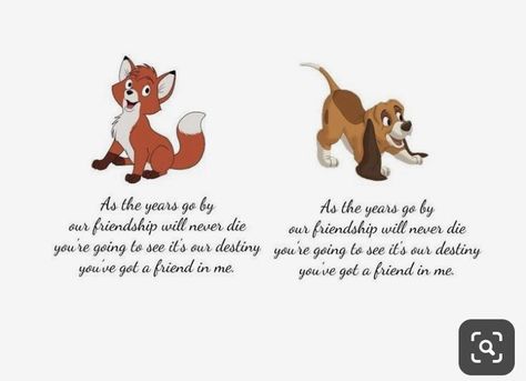 Fox And The Hound Tattoo, Hound Tattoo, Matching Disney Tattoos, Disney Sleeve Tattoos, Me And My Best Friend, Disney Sleeve, Matching Best Friend Tattoos, Bestie Tattoo, Matching Sister Tattoos