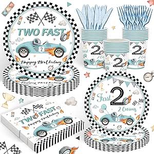 Two Fast Two Curious, 2nd Birthday Party Decorations, Two Fast Birthday Party, Race Car Birthday Decorations, Boys 2nd Birthday, Two Fast Birthday, Car Themed Parties, Race Car Birthday Party, 2nd Birthday Party