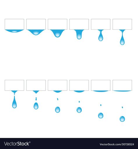 Water Animation Frames, How To Draw Water Drops, Water Drop Animation, Water Drop Drawing, Water Gif, Frame Animation, Drop Water, Senior Thesis, Learn Animation