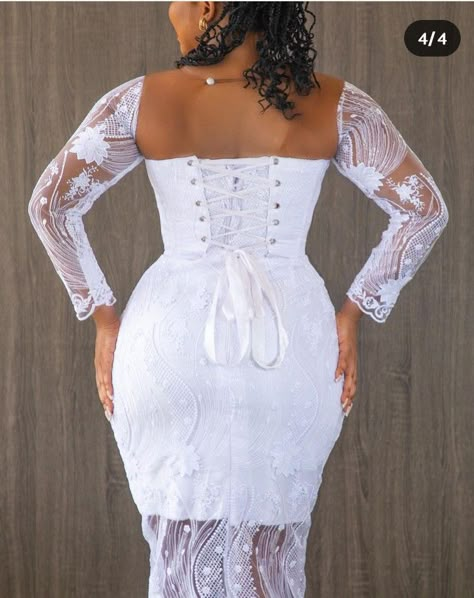 Lace Dress Classy For Church, White Lace Dress Styles Ghana, Lace Dress Styles Ghana, Lace Short Gown Styles, Lace Dresses For Women, Lace Styles For Wedding, Lace Dress Short, White Lace Dress Short, Pretty Lace Dresses