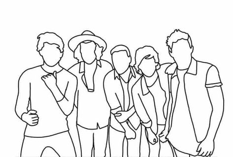 One Direction Tattoos, One Direction Drawings, App Drawings, Tatoo Inspiration, Minimal Tattoo Design, Henna Tattoo Hand, One Direction Wallpaper, Line Artwork, Art And Craft Videos