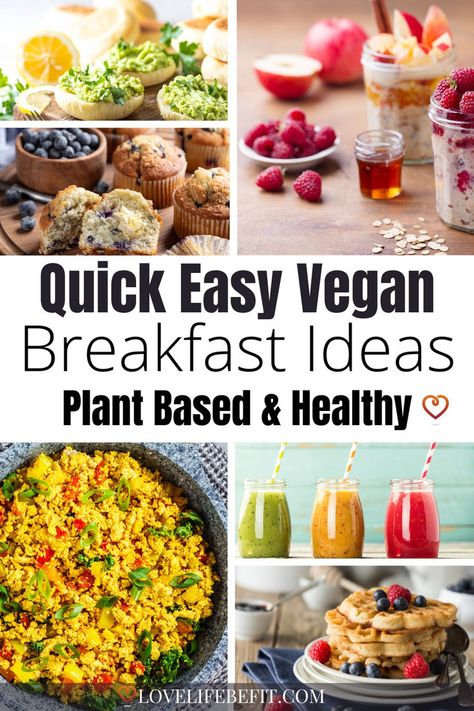 Easy on the go vegan breakfast Breakfast Plant Based Recipes, Breakfast Ideas For Vegans, Grab And Go Vegan Breakfast, Simple Vegan Breakfast Healthy, Gluten Free Vegan Breakfast Ideas, Vegan Breakfast Quick, Hearty Vegan Breakfast, Healthy Vegan Breakfast Recipes, Plant Based Breakfast Easy