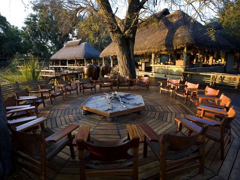 African Lodge Design, Safari Lodge Interior, African Lodge, African Safari Lodge, African Lodges, Luxury African Safari, Botswana Safari, Safari Vacation, Lodge Design