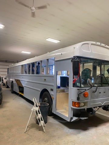 Small Travel Trailer Remodel, Bus Remodel, Small Travel Trailer, School Bus Tiny House, School Bus Camper, What To Think About, School Bus House, Converted School Bus, Must Have Car Accessories