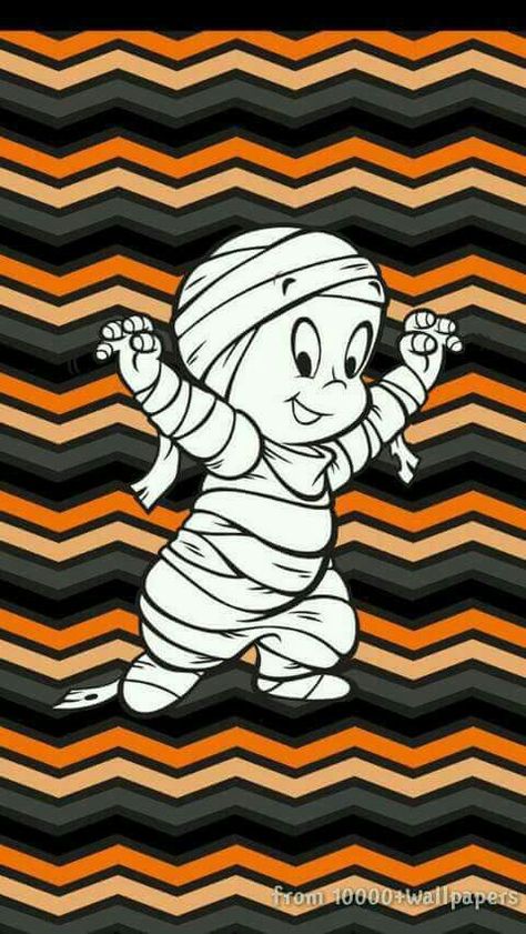 Vintage Casper Cartoon, Casper Cartoon Wallpaper, Casper The Friendly Ghost Wallpaper, Casper Wallpaper, Casper Halloween, Casper Cartoon, Ghost Wallpapers, Halo Halloween, Ghost Wallpaper