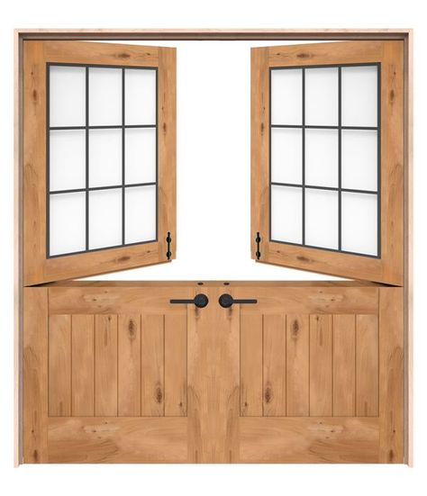 Dutch Doors | Rustica Double Dutch Doors, Dutch Door Interior, Dutch Doors Exterior, Exterior Farmhouse, Dutch Doors, Farmhouse Front Door, Doors Exterior, Double Dutch, Door Interior