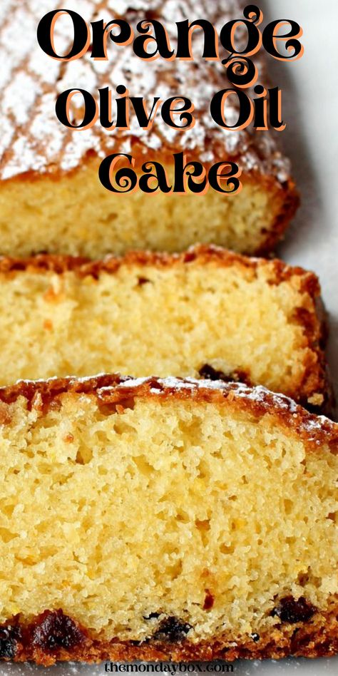 This olive oil loaf cake is bursting with bright citrus flavor! Orange olive oil cake is moist, flavorful and naturally dairy free! Orange Olive Oil Cake, Orange Olive Oil, Lemon Olive Oil Cake, Sweet Breakfast Treats, Specialty Cake, Lemon Olive Oil, Oil Cake, Olive Oil Cake, Dessert Options